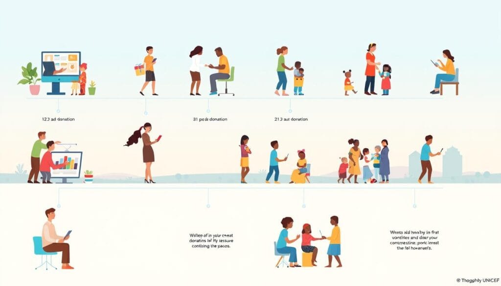 cara berdonasi di unicef