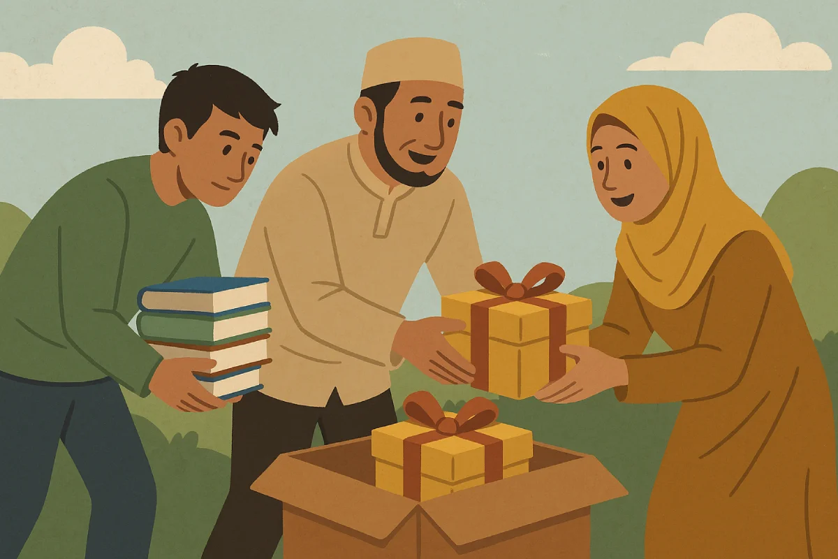Ilustrasi Berlomba-lomba dalam Kebaikan melalui tindakan pemberdayaan dan kepedulian sosial yang nyata.