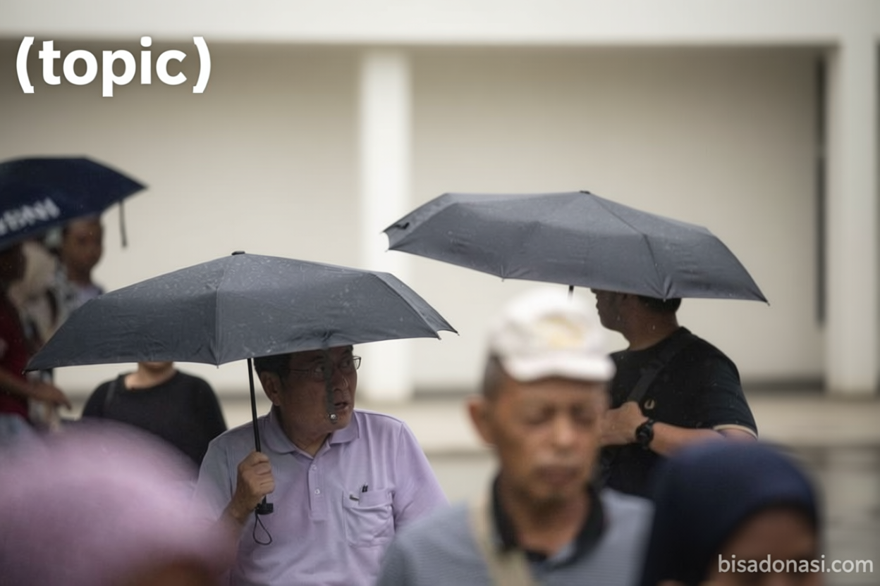 Sedia payung – BMKG: Mayoritas wilayah RI diguyur hujan pada Kamis
