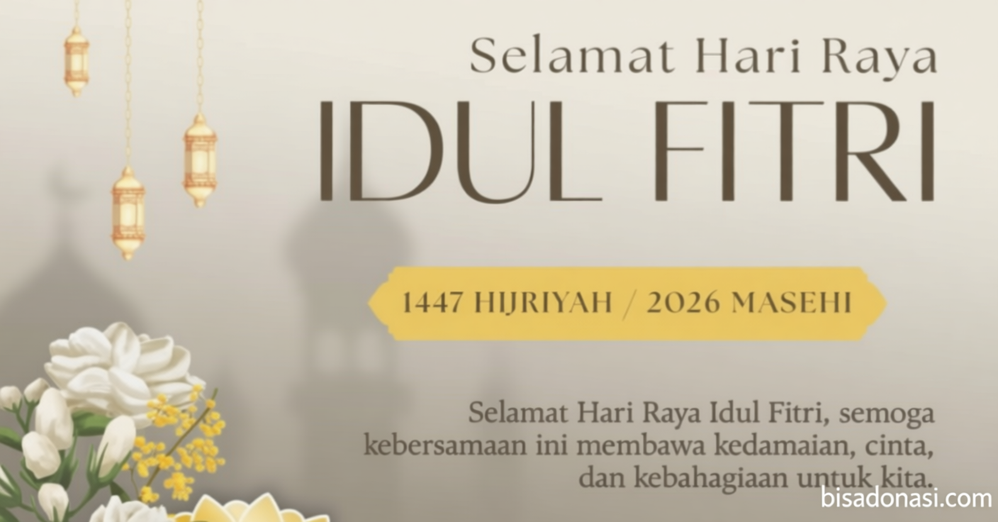 25 Link Kartu Ucapan Idul Fitri 2026 Menarik – Bisa Download dan Diedit untuk Medsos