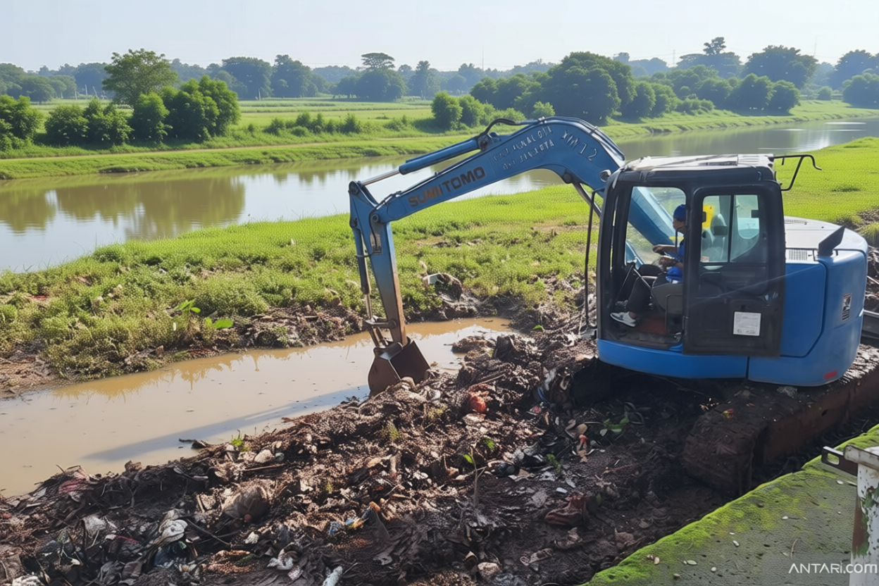 Pemkot Jaksel keruk Kali Pesanggrahan lewat kerja bakti skala besar