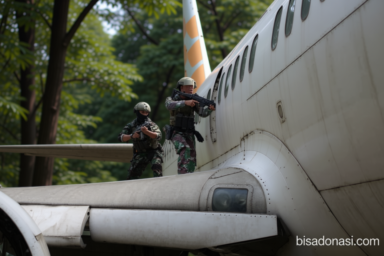 Kopaska gelar latihan penanganan pembajakan pesawat dan penjinakan bom