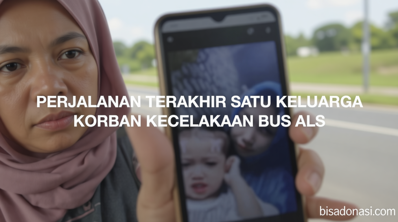 Perjalanan terakhir satu keluarga korban kecelakaan bus ALS