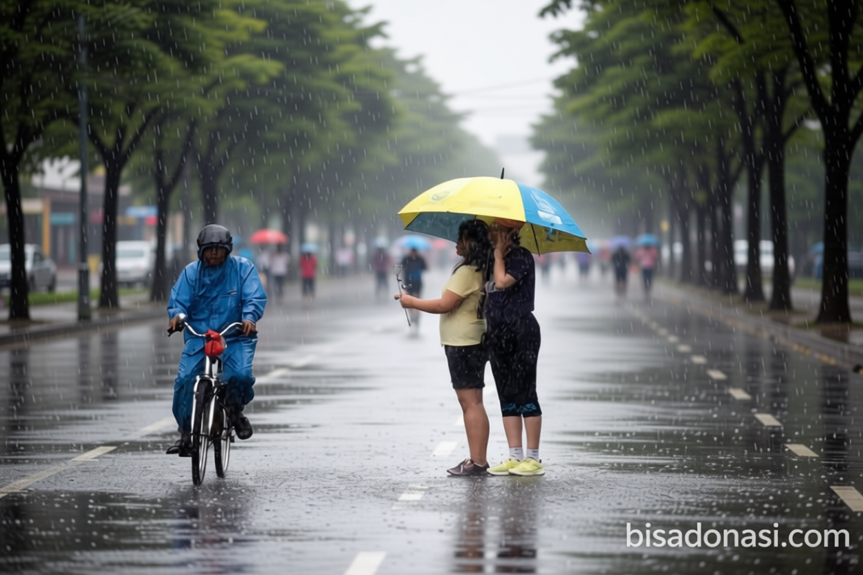 Minggu – BMKG: Sebagian kota besar RI bakal diguyur hujan ringan