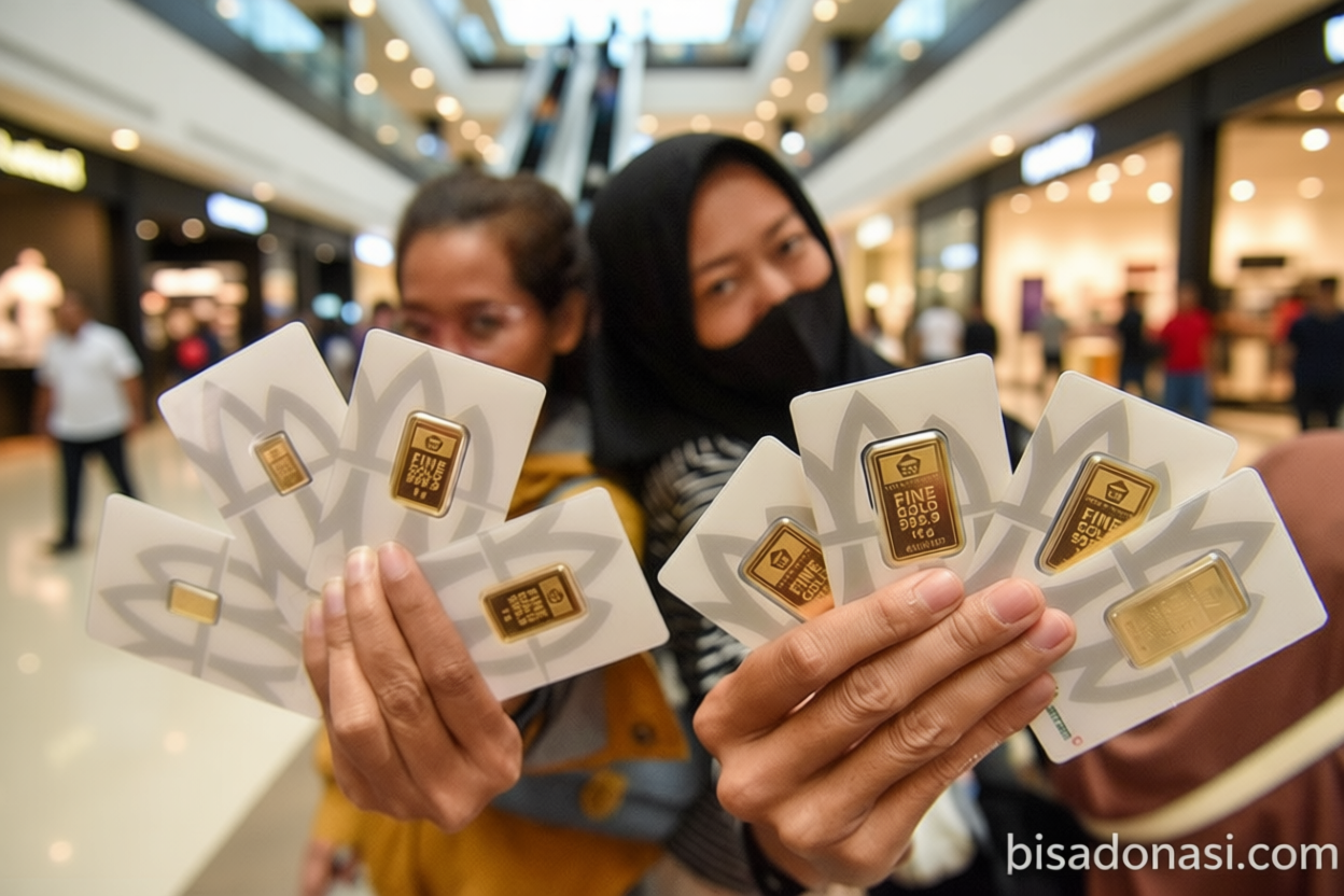 Harga emas Antam pada Jumat naik Rp20.000 ke angka Rp2,774 juta/gr