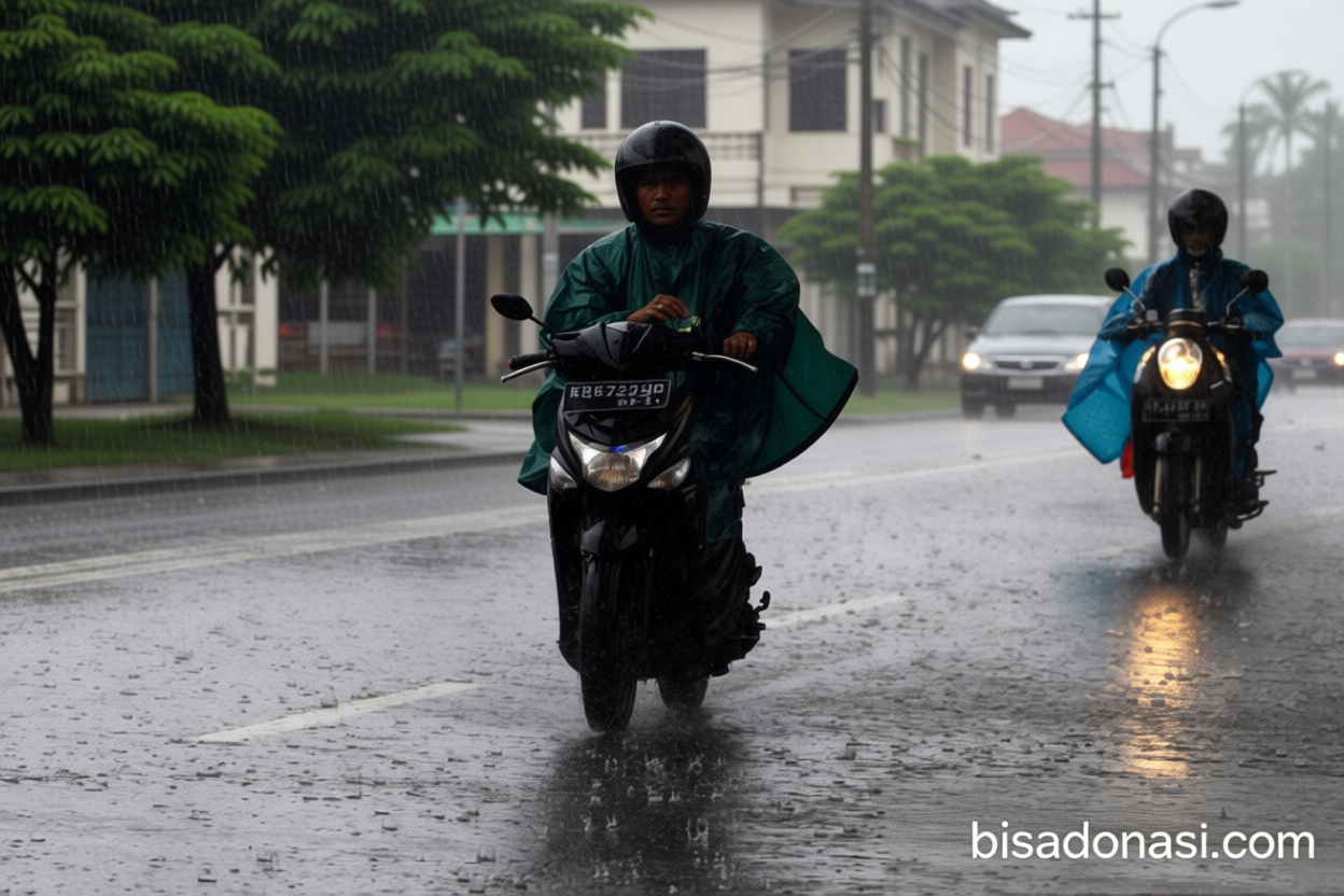 Kamis – BMKG prakirakan mayoritas wilayah Indonesia hujan ringan
