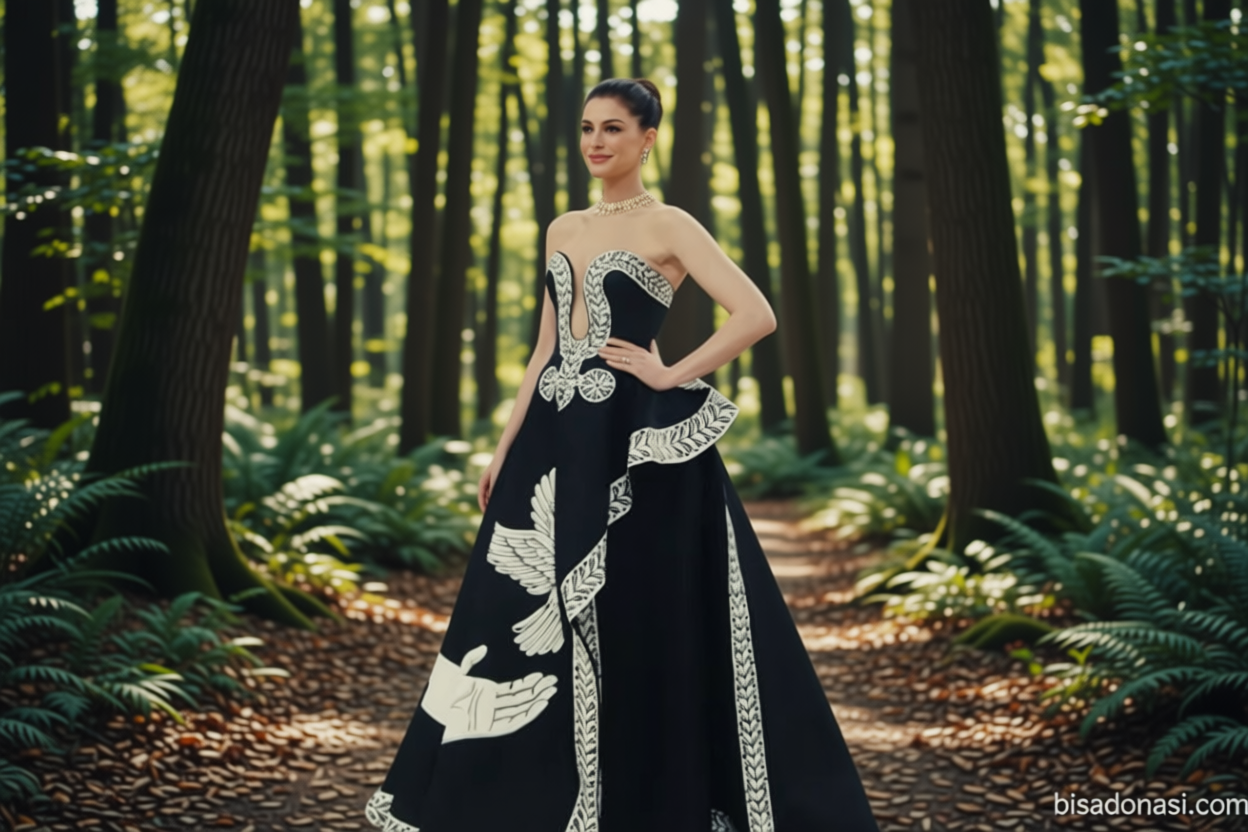 What Happened During: Anne Hathaway kenakan gaun lukis tangan di Met Gala 2026