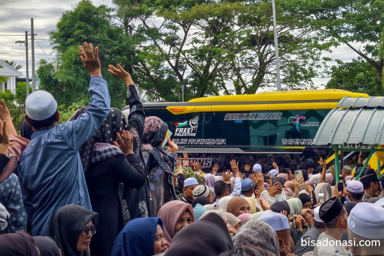 Hoaks! Foto bus jemaah haji Indonesia terjun ke jurang pada Mei 2026