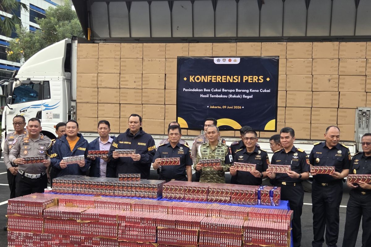 Bea Cukai gagalkan peredaran 8,9 juta batang rokok ilegal