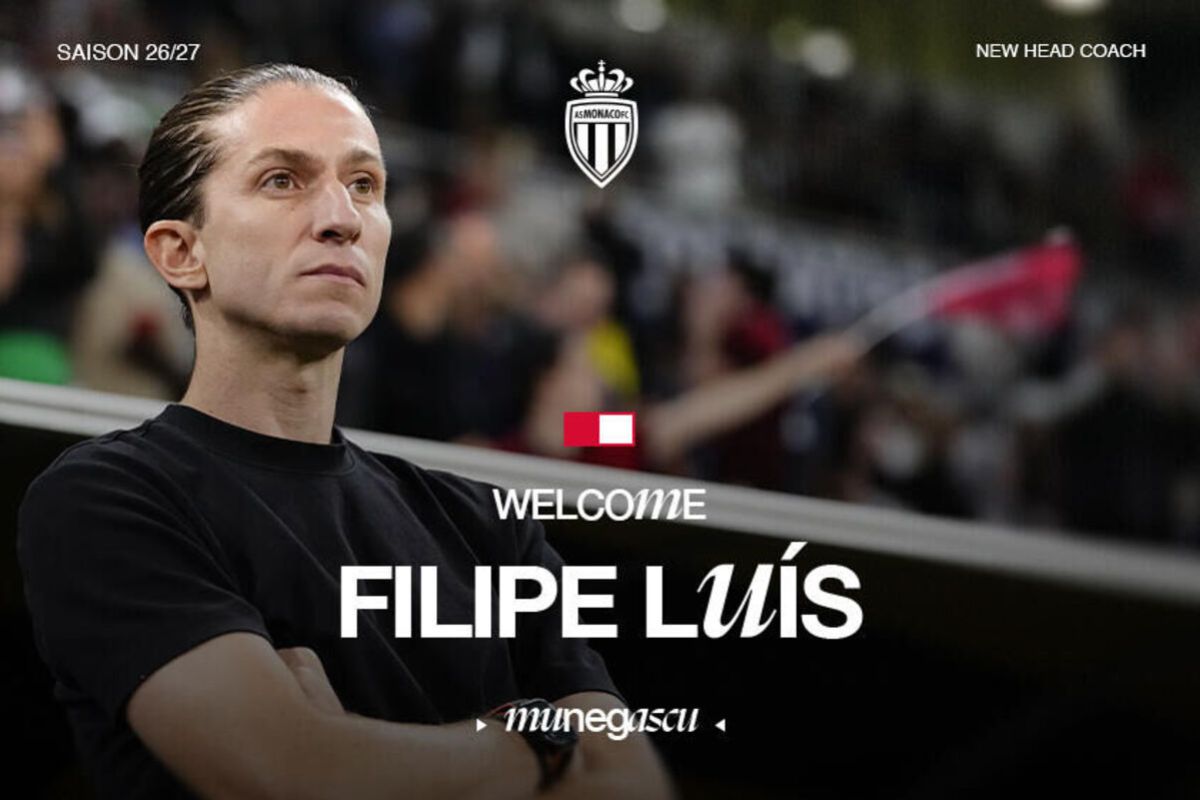 AS Monaco tunjuk Filipe Luis sebagai pelatih kepala baru