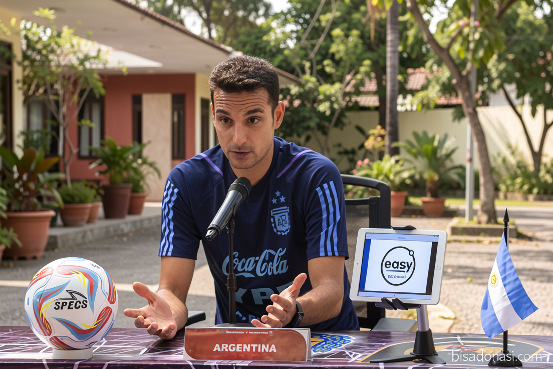 Scaloni anggap Inggris-Argentina di semifinal sebatas laga sepak bola