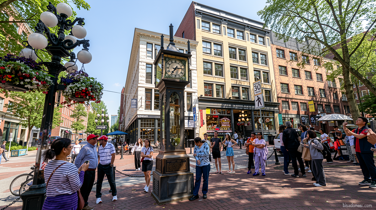 Mengunjungi jam uap ikonik di kawasan Gastown Vancouver – Kanada