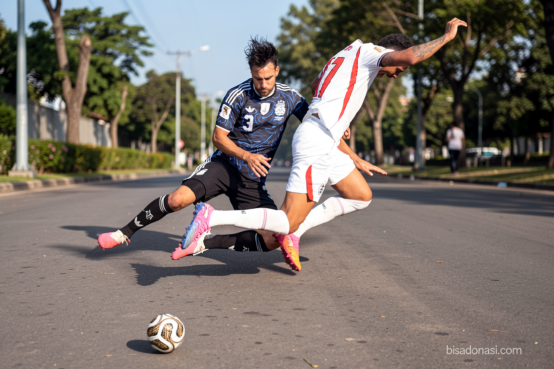Babak pertama Inggris vs Argentina sengit, skor masih nirgol