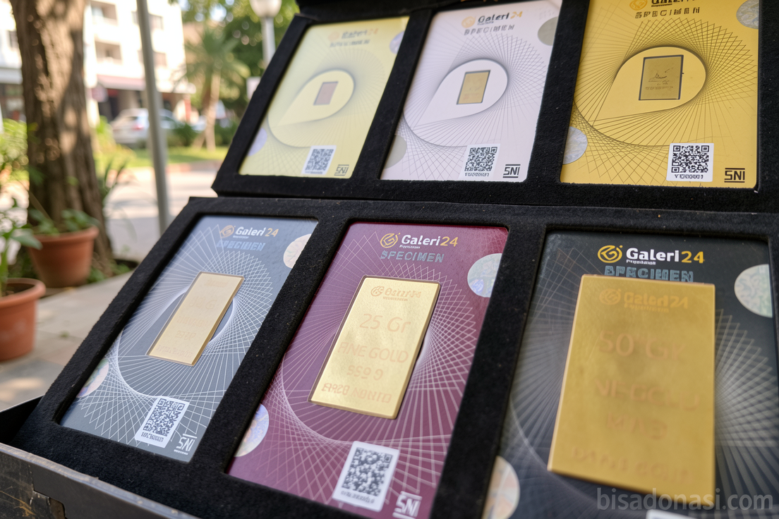 Harga tiga jenama emas di Pegadaian kompak naik pada Sabtu
