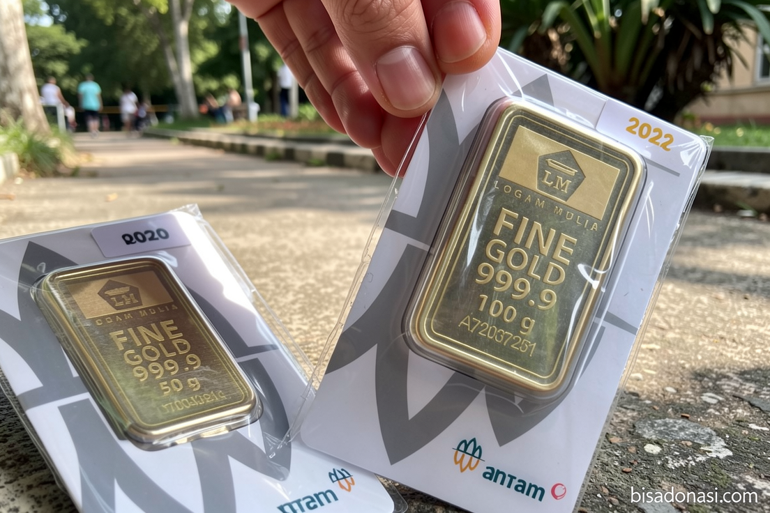 Harga emas Antam naik jadi Rp2,614 juta pada Sabtu