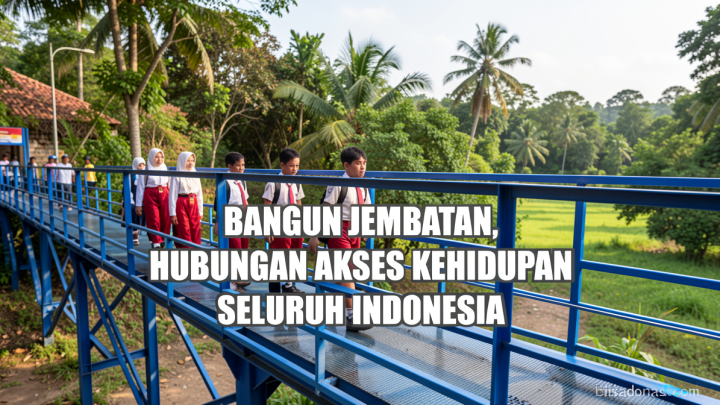 Bangun jembatan, hubungan akses kehidupan seluruh Indonesia