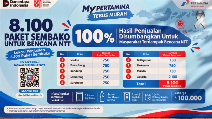 Pertamina Patra Niaga gelar tebus murah sembako untuk gempa NTT