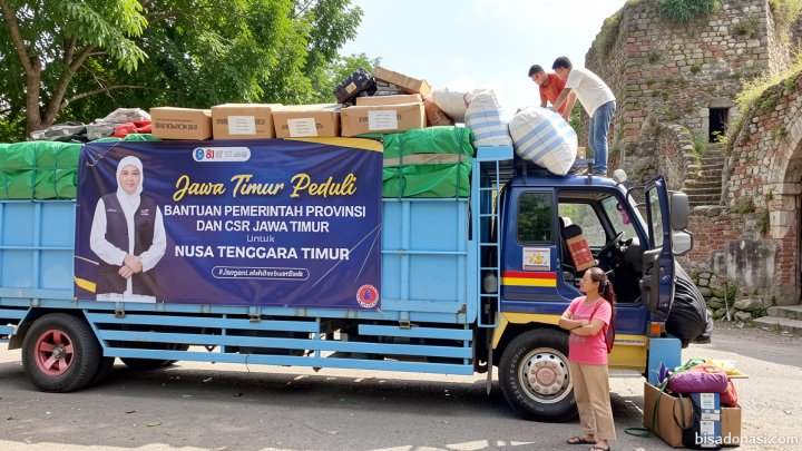 Tiga provinsi kirim bantuan kemanusiaan gempa NTT lewat Tanjung Perak