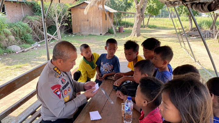 Polri gelar “trauma healing” bagi anak pengungsi gempa di Manggarai